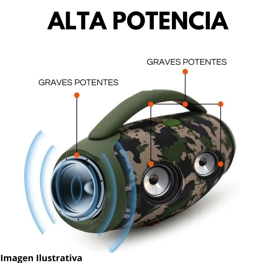 Parlante Portatil Microfono Inalambrico